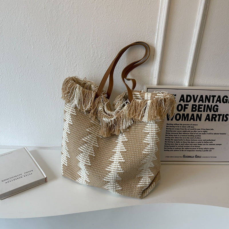 Bohemian Handwoven Tote Bag — product view 4