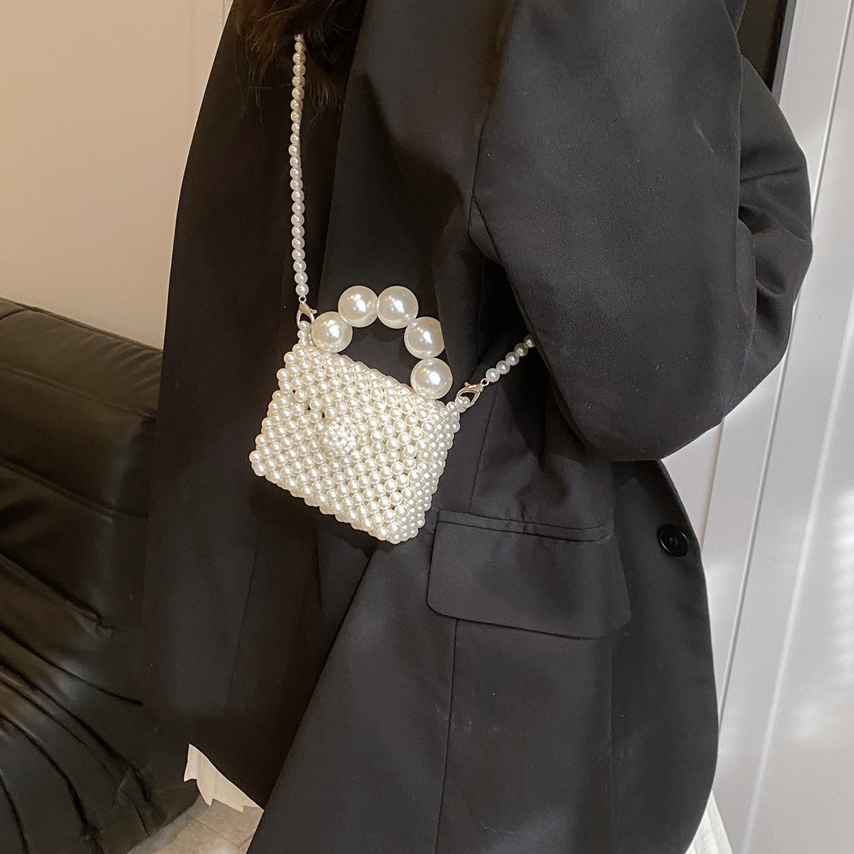 Pearl-Embellished Evening Handbag — product view 3