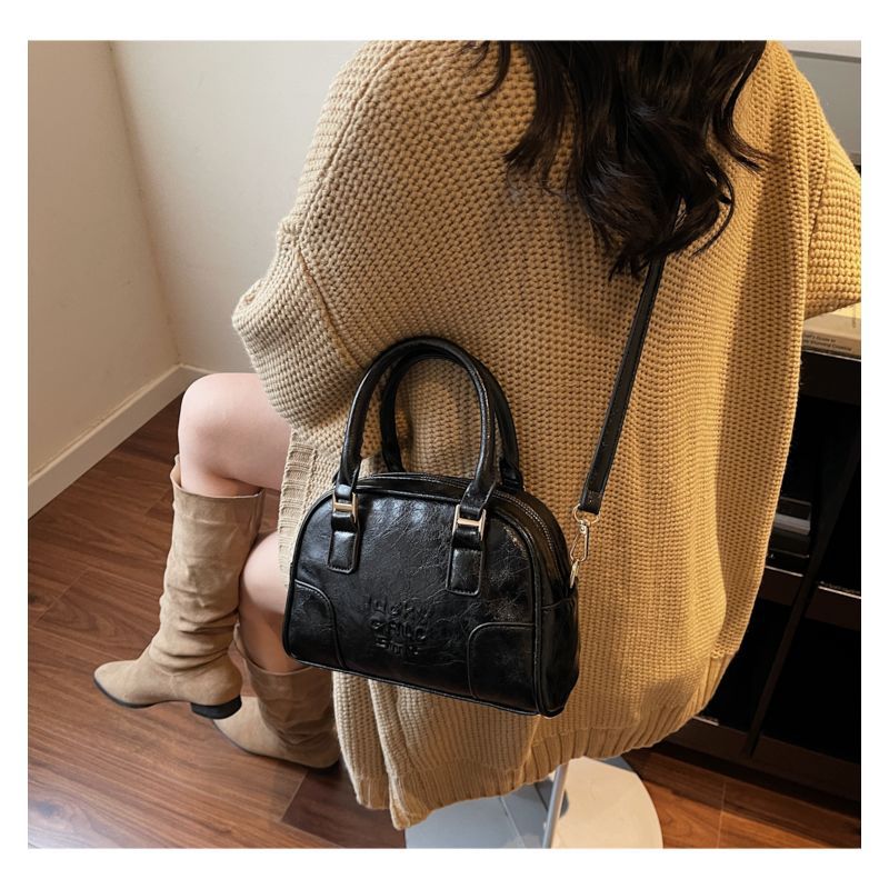 Luxurious Faux Leather Structured Handbag LoungeYard — product view 5
