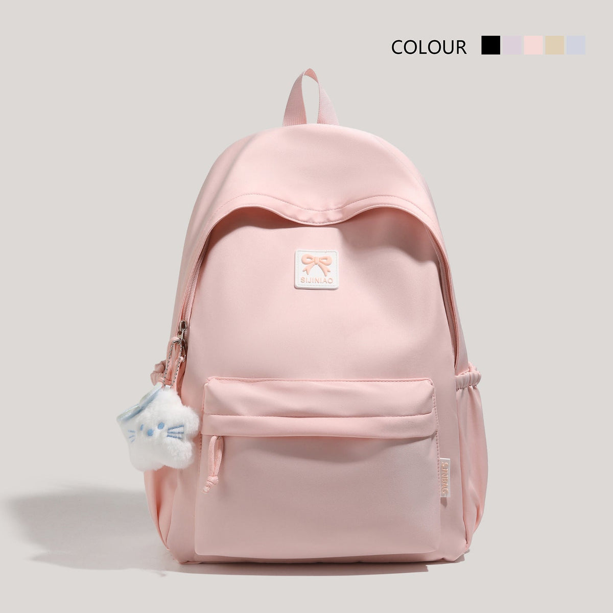 Cute Plush Cat-Themed Backpack LoungeYard — product view 6