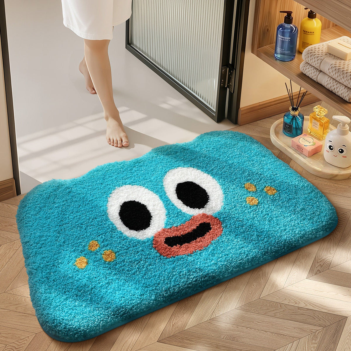 Fun Cartoon Bath Mat LoungeYard — product view 7