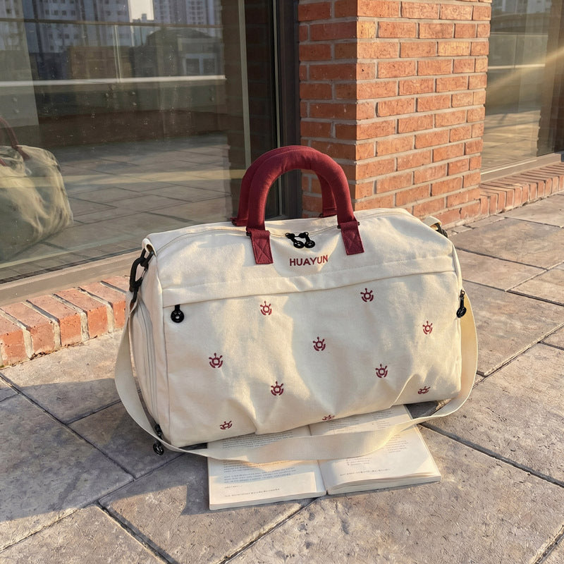 Sporty Multifunctional Duffel Bag With Adjustable Shoulder Strap And Sturdy Handles LoungeYard — product view 1