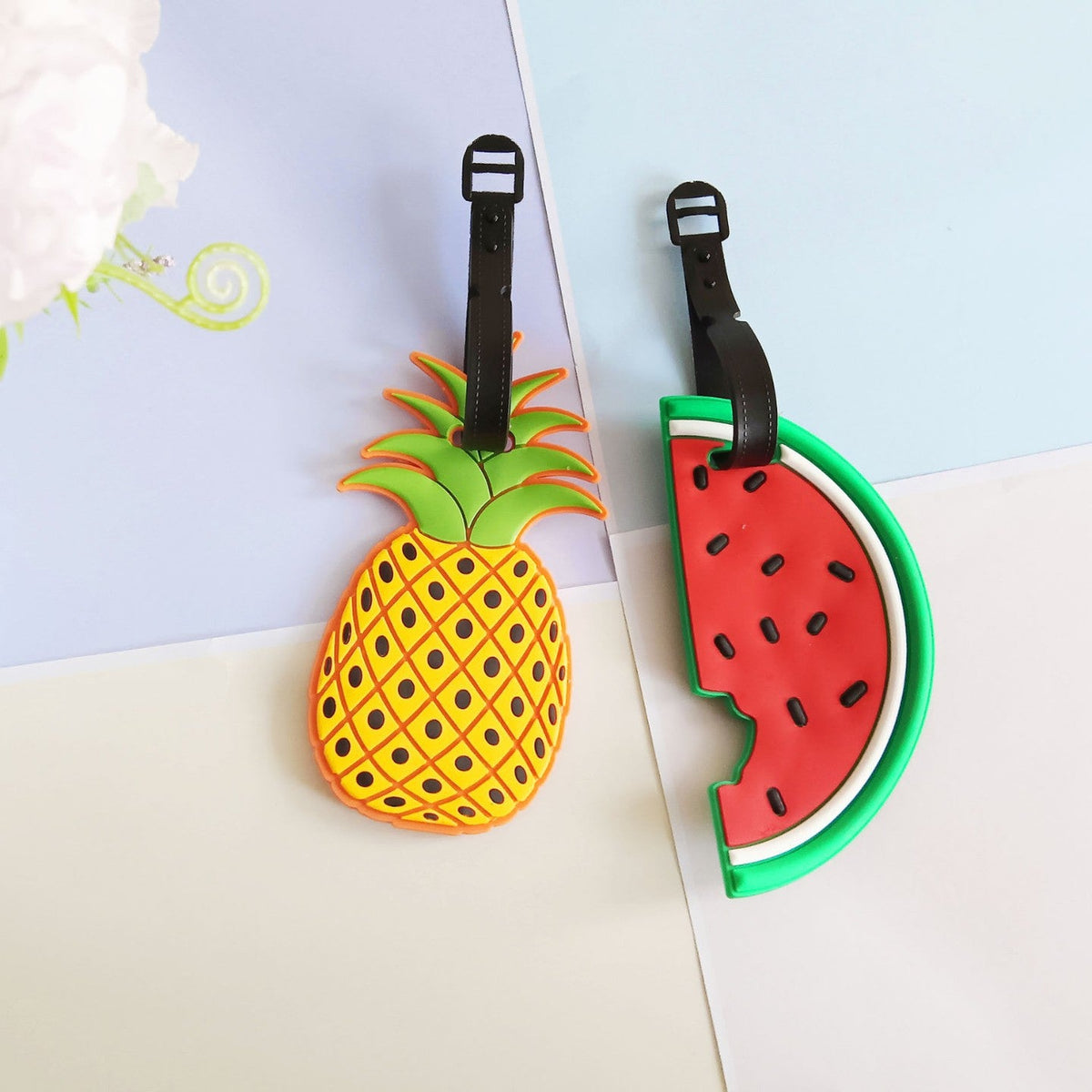 Unisex Luggage Tag in Creative Strawberry Design LoungeYard — product view 2