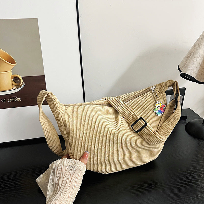 Casual Corduroy Shoulder Bag — product view 6