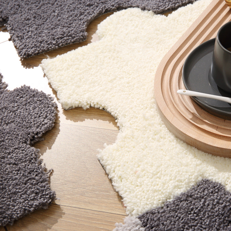 Soft Plush Puzzle-Shaped Bath Mat — product view 4