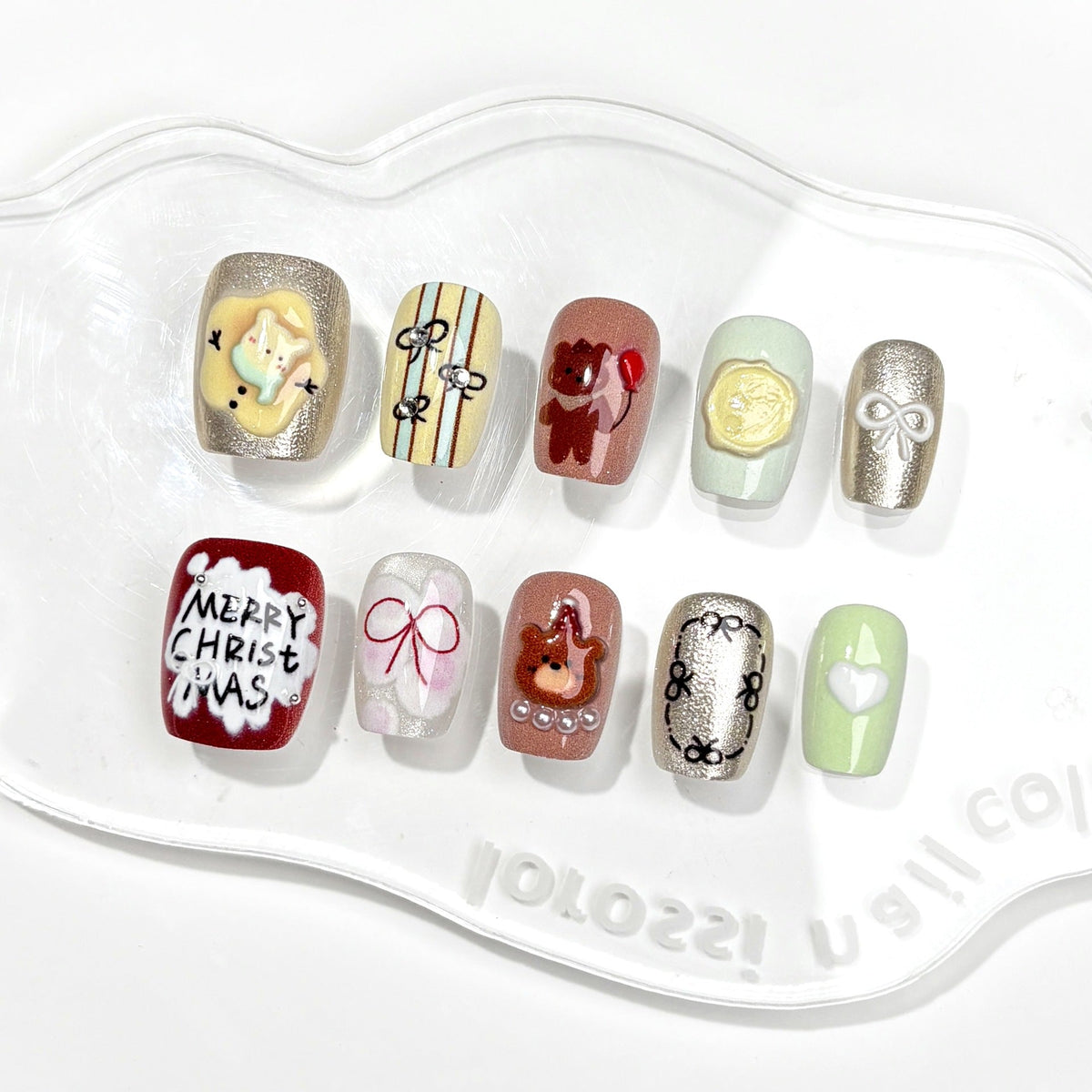 Festive Winter-Themed Press-On Nail Set — product view 5
