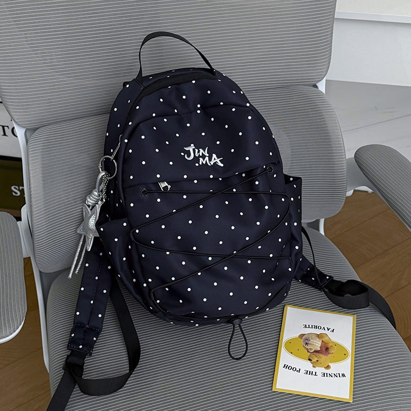 Polka Dot Casual Backpack LoungeYard 1791205839 — product view 6