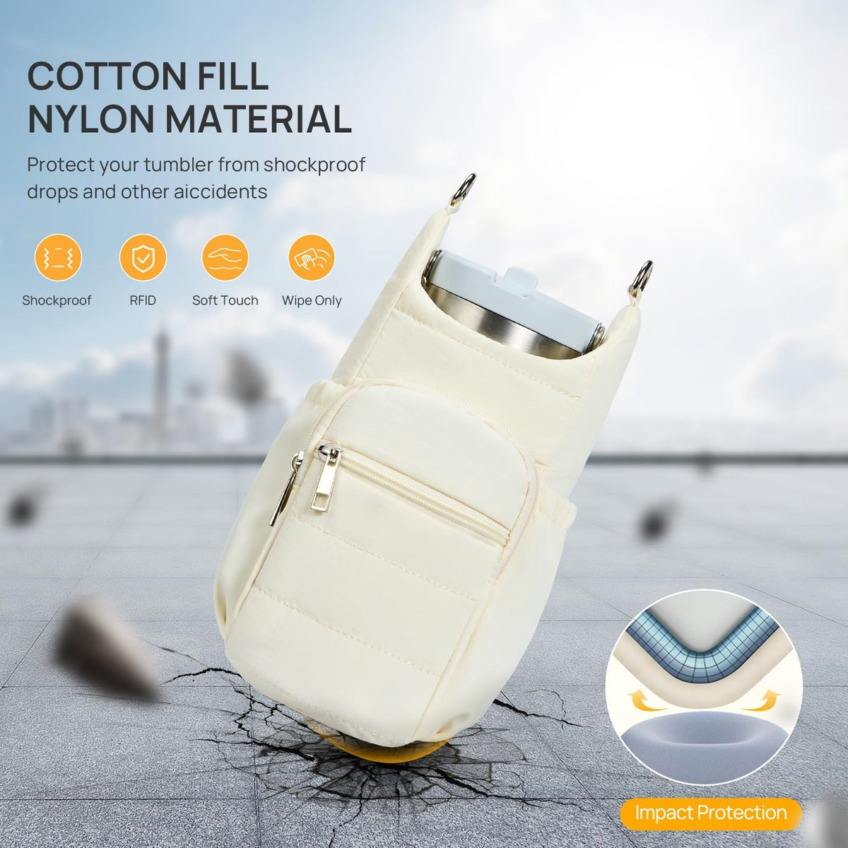 Practical mini bag with multiple compartments LoungeYard — product view 3