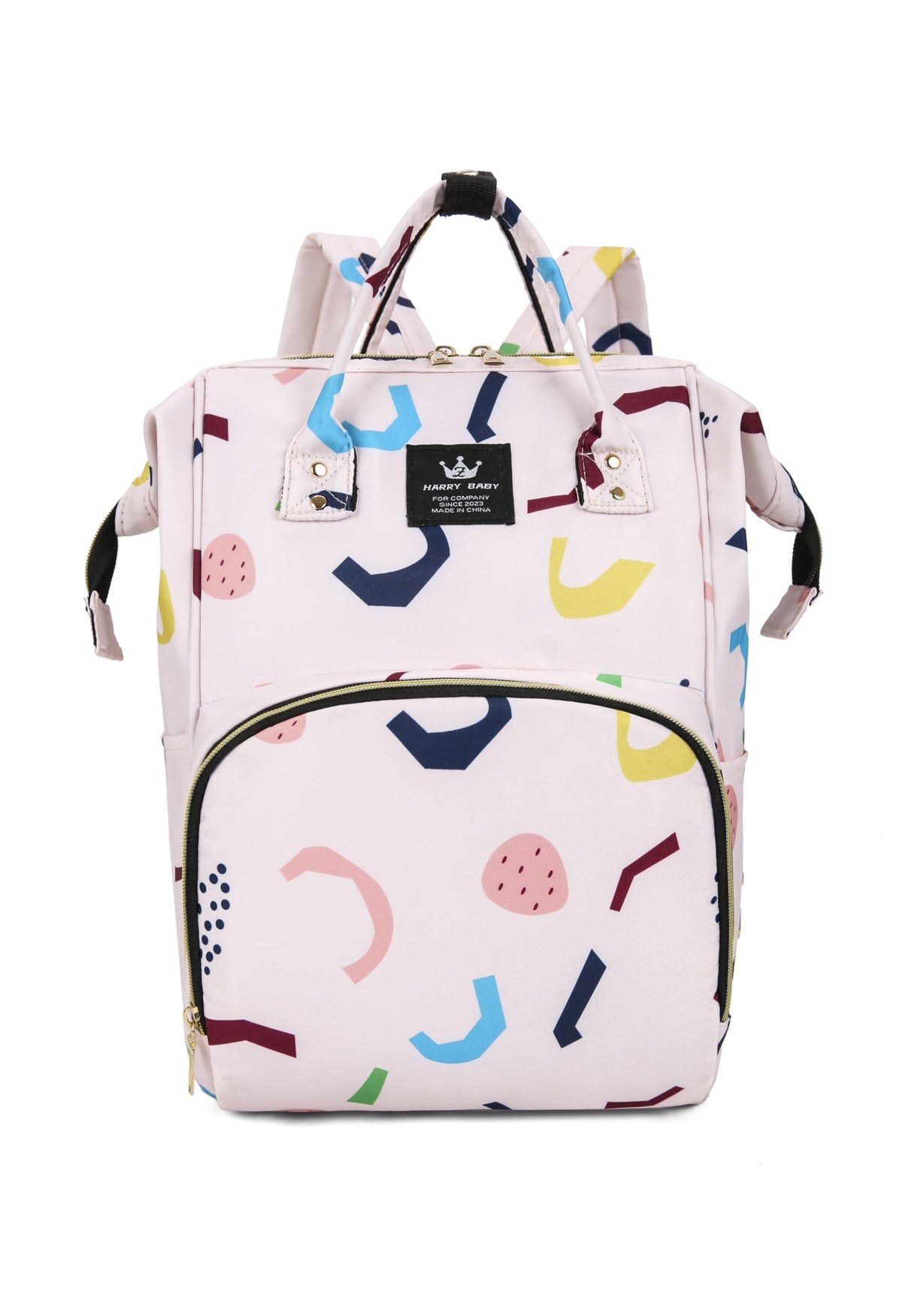 Stylish Floral Patterned Baby Care Backpack LoungeYard — product view 7