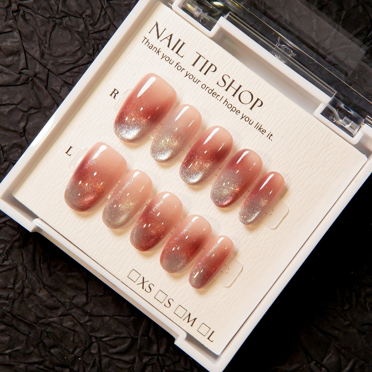 Ombre Glitter Press-On Nails — product view 3
