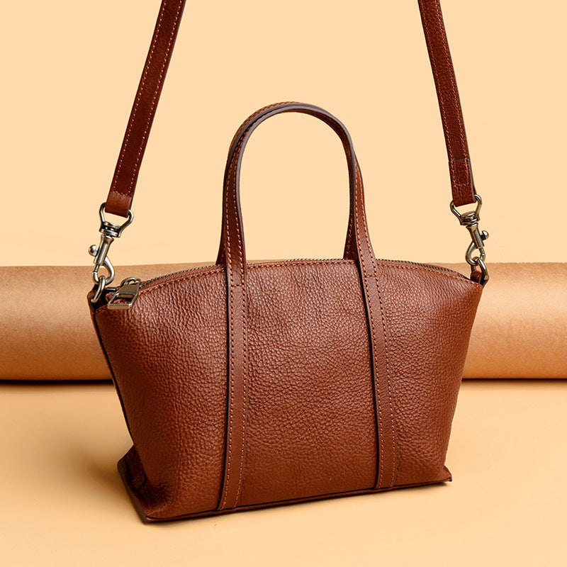 Textured Leather Handbag LoungeYard — product view 1