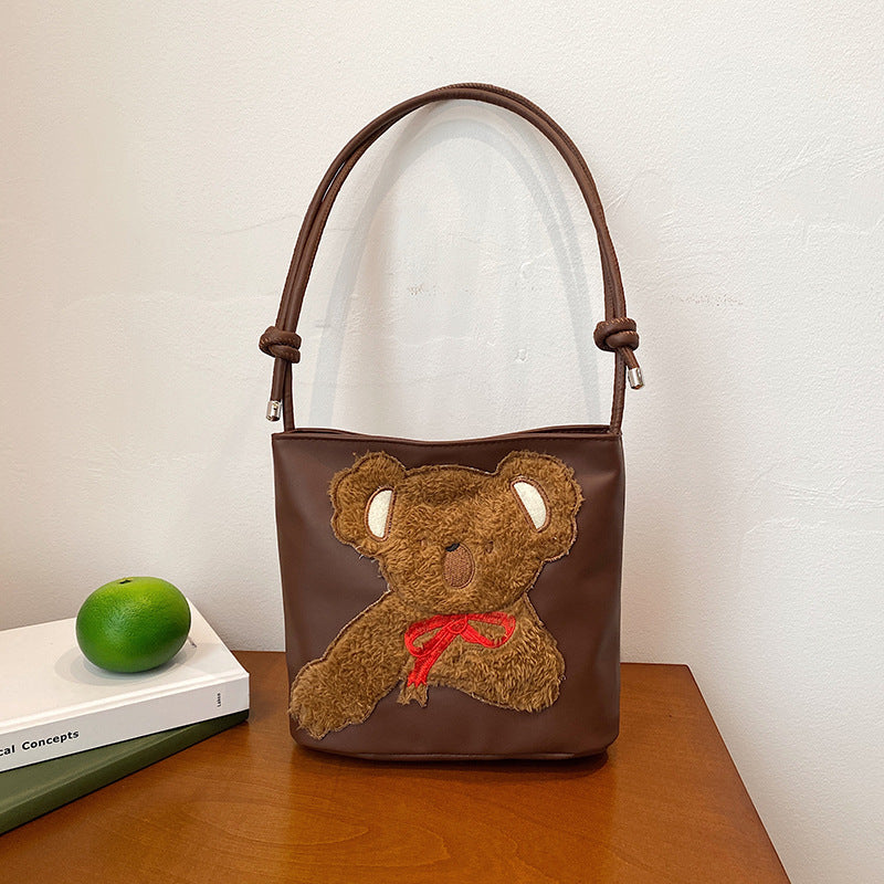 WoCute Teddy Bear Patch Handbag LoungeYard — product view 2