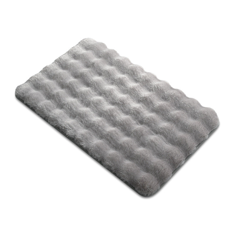 Plush Textured Bath Mat Bowlift — product view 2