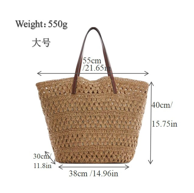 Handwoven Macrame Beach Bag LoungeYard — product view 6