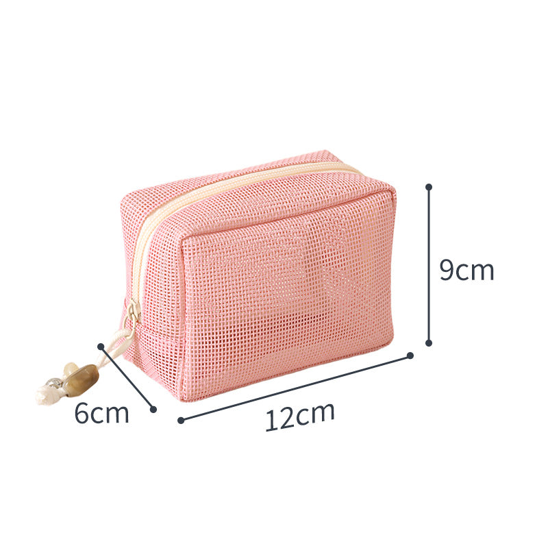 Mesh Zippered Toiletry Pouch LoungeYard — product view 5