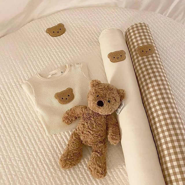 Long Gingham Crib Bolster Pillow for Nursery Support — product view 2