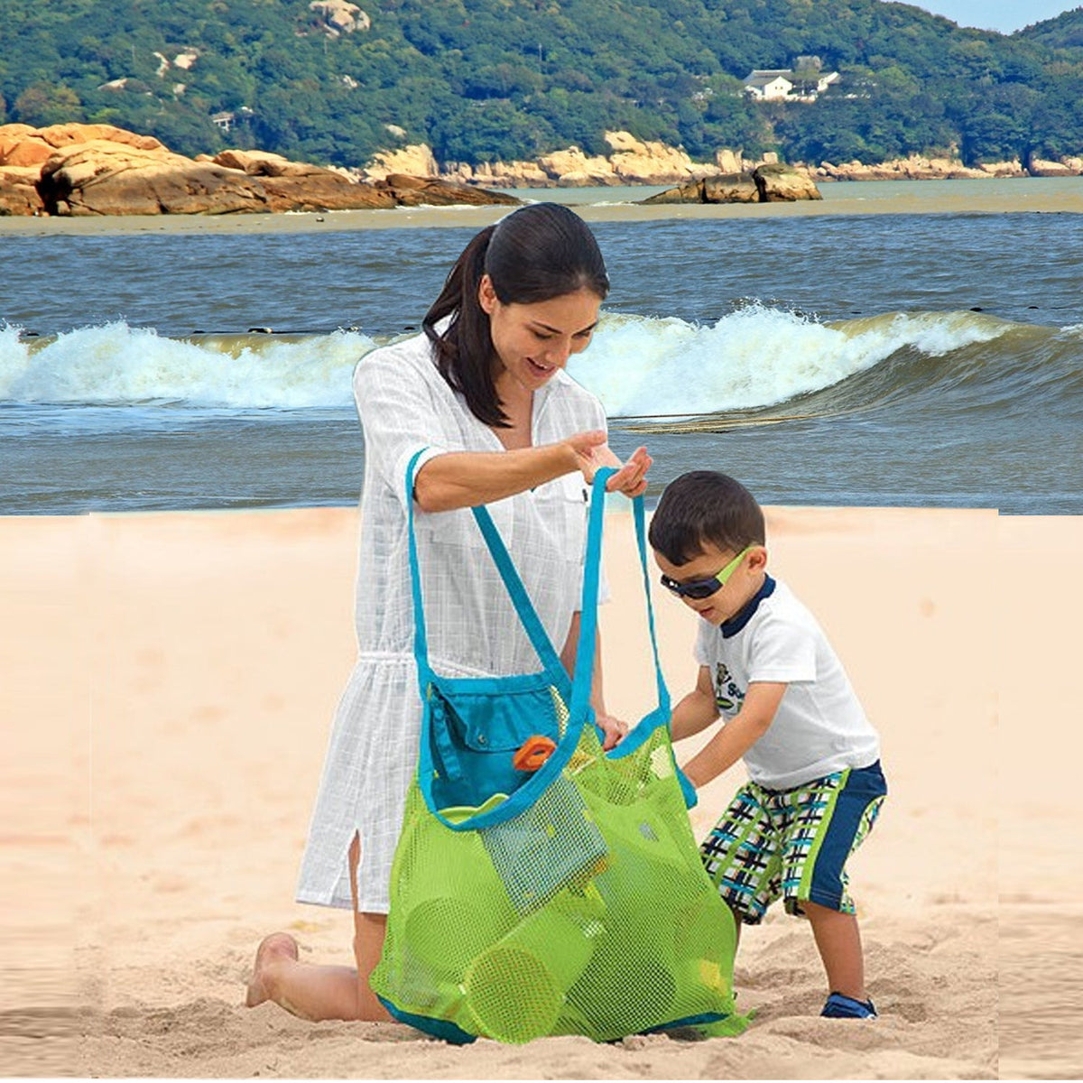 Foldable and Breathable Mesh Tote Bag LoungeYard — product view 2