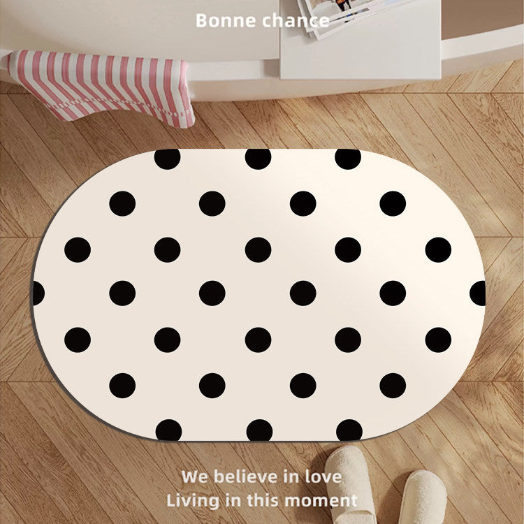 Modern Oval Decorative Bath Mat — product view 7