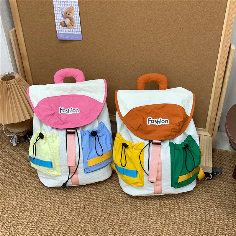 Colorful Multi-Pocket Casual Backpack LoungeYard — product view 1