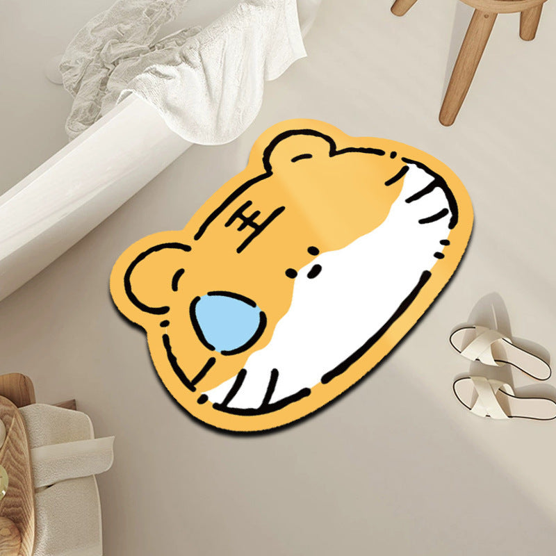 Creative Cartoon Tiger Bath Mat — product view 1