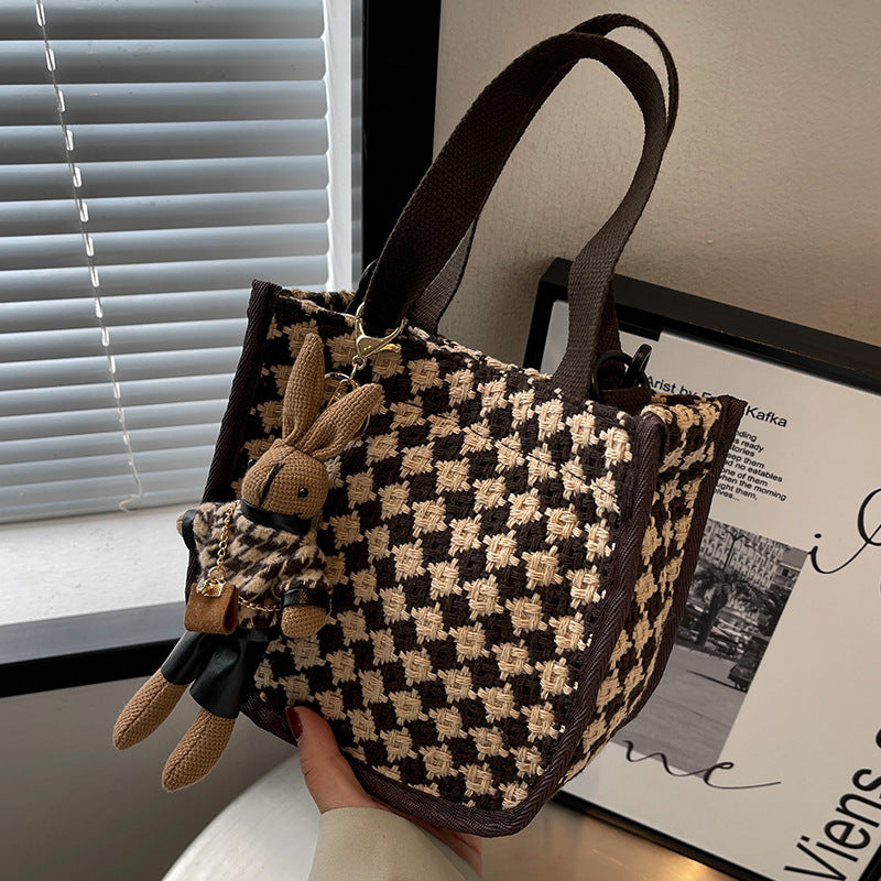 Checkerboard Pattern Handbag — product view 7