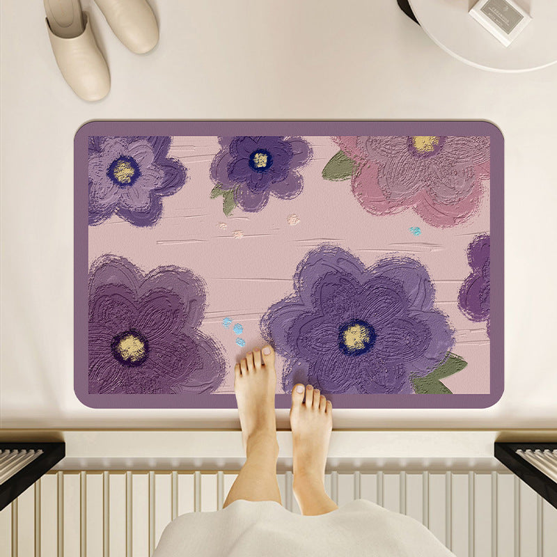 Floral Patterned Bath Mat — product view 4