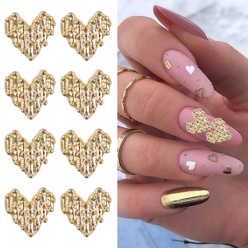 Heart-Shaped Nail Art Charms — product view 2