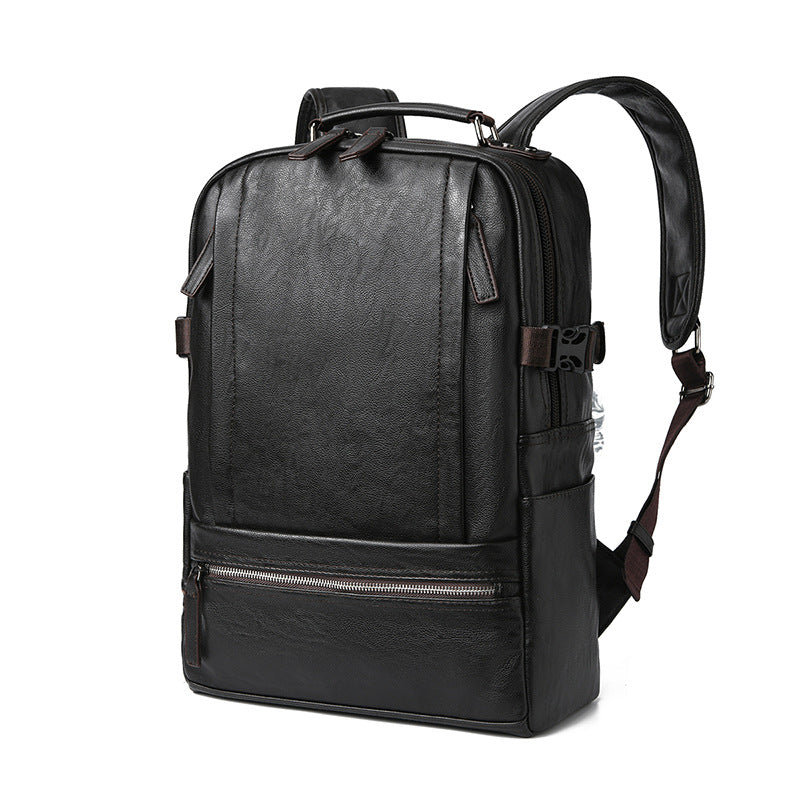 Premium Leather Business Backpack LoungeYard — product view 1