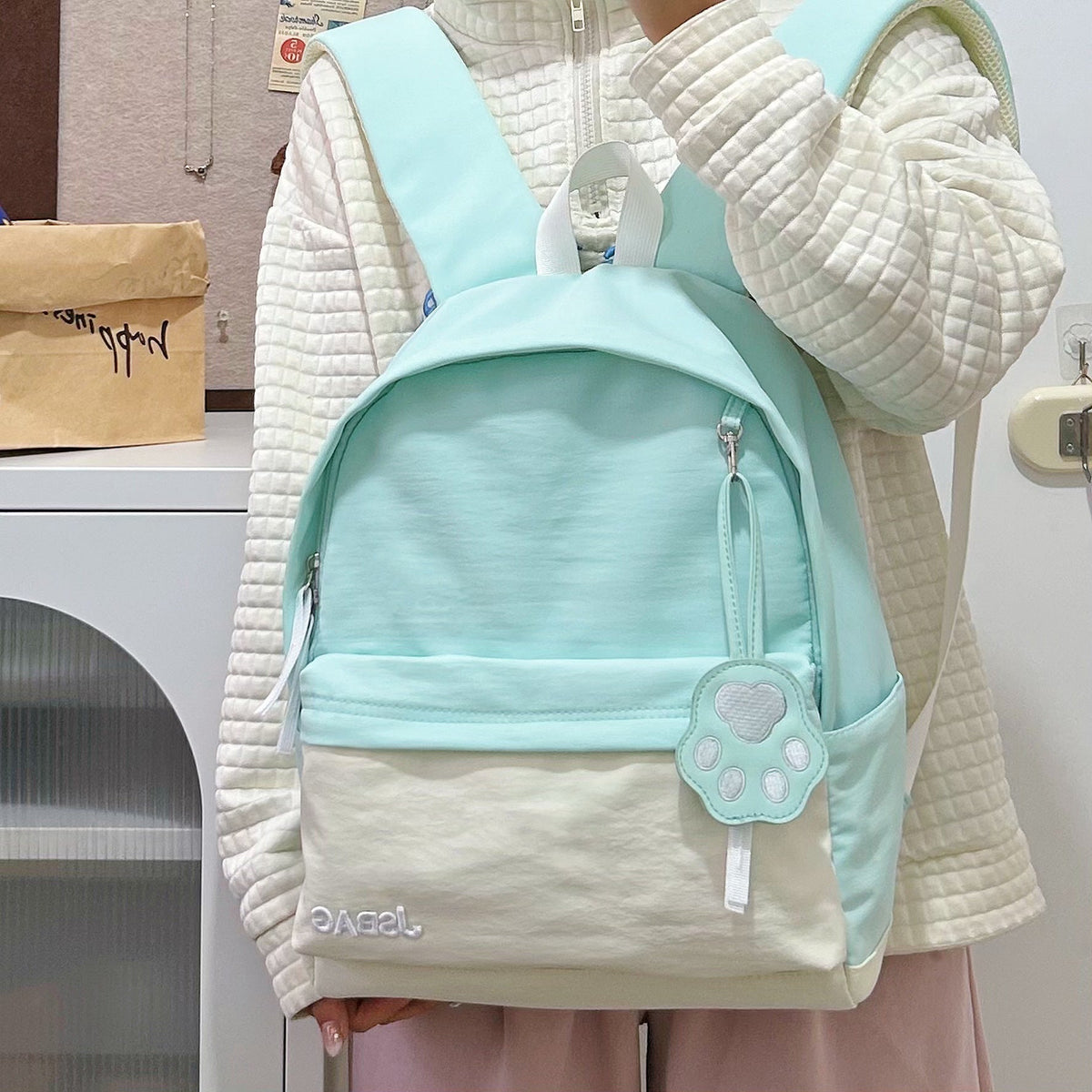 Cute Animal Paw Design Backpack — product view 1