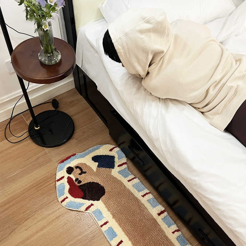 Decorative Dog Bone Shaped Bowlift Rug — product view 4