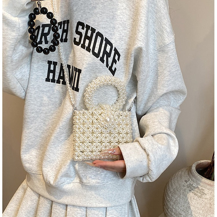 Elegant Pearl-Embellished Evening Handbag — product view 4