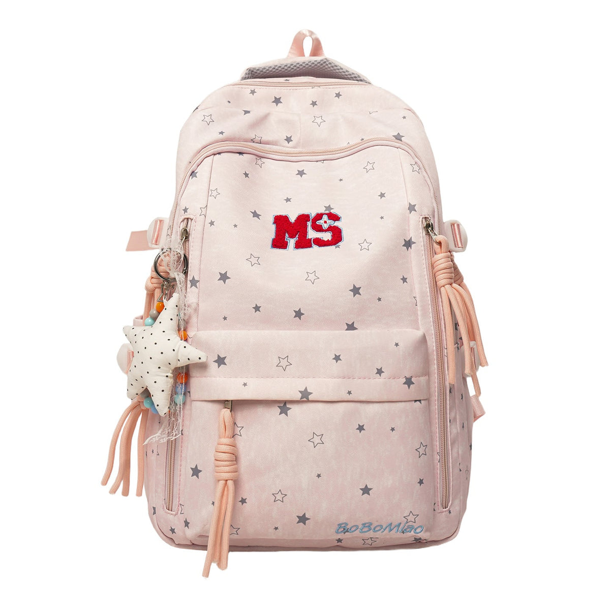 Star-Patterned Casual School Backpack LoungeYard — product view 5