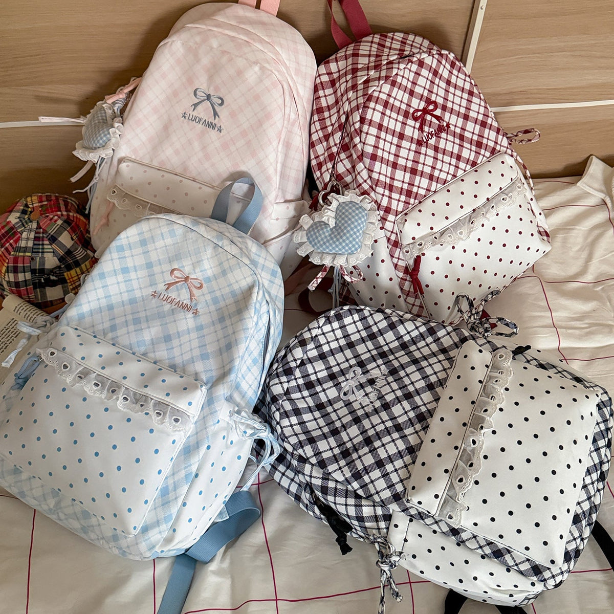 Cute Decorative Printed Backpack LoungeYard — product view 4