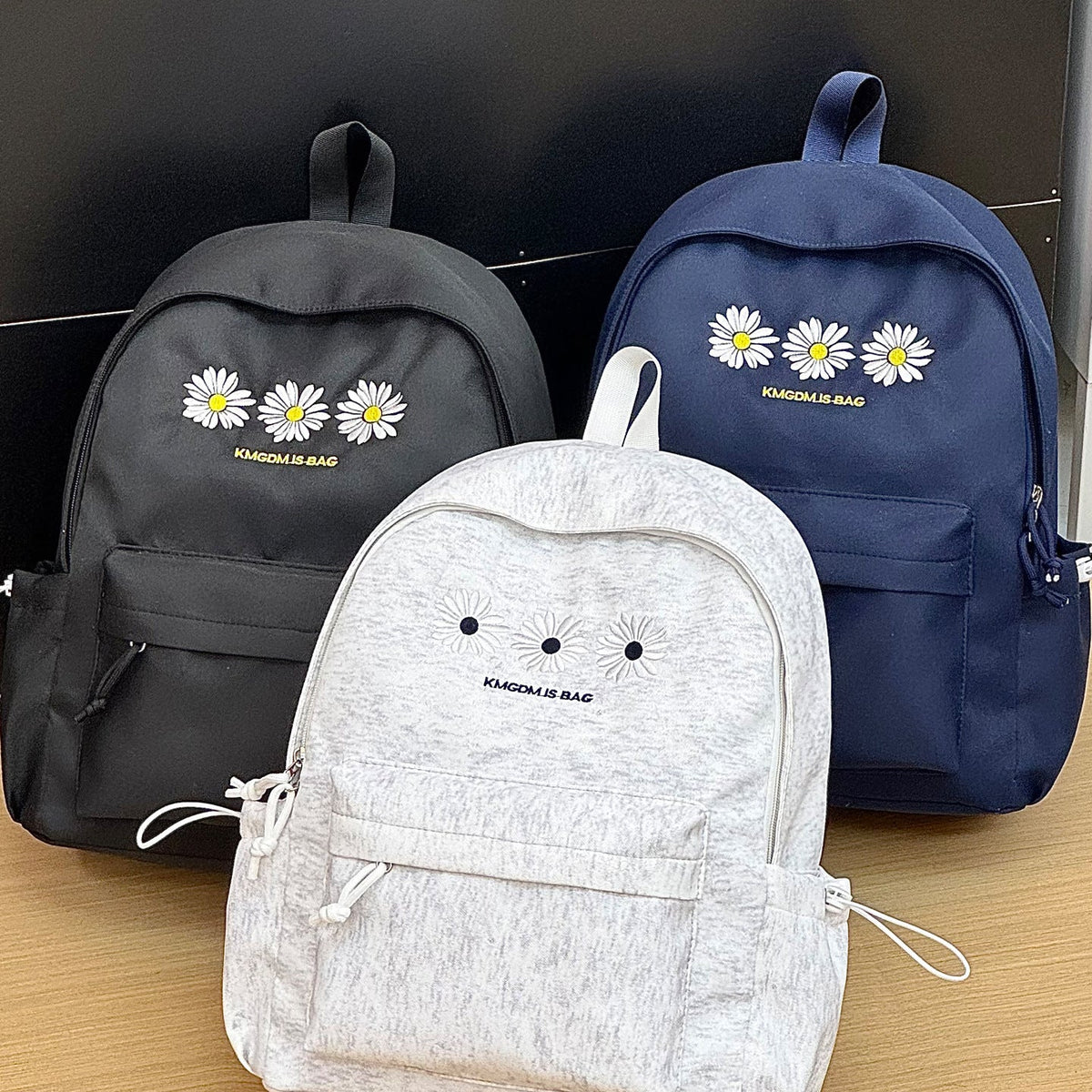 Embroidered Floral Backpack LoungeYard — product view 4