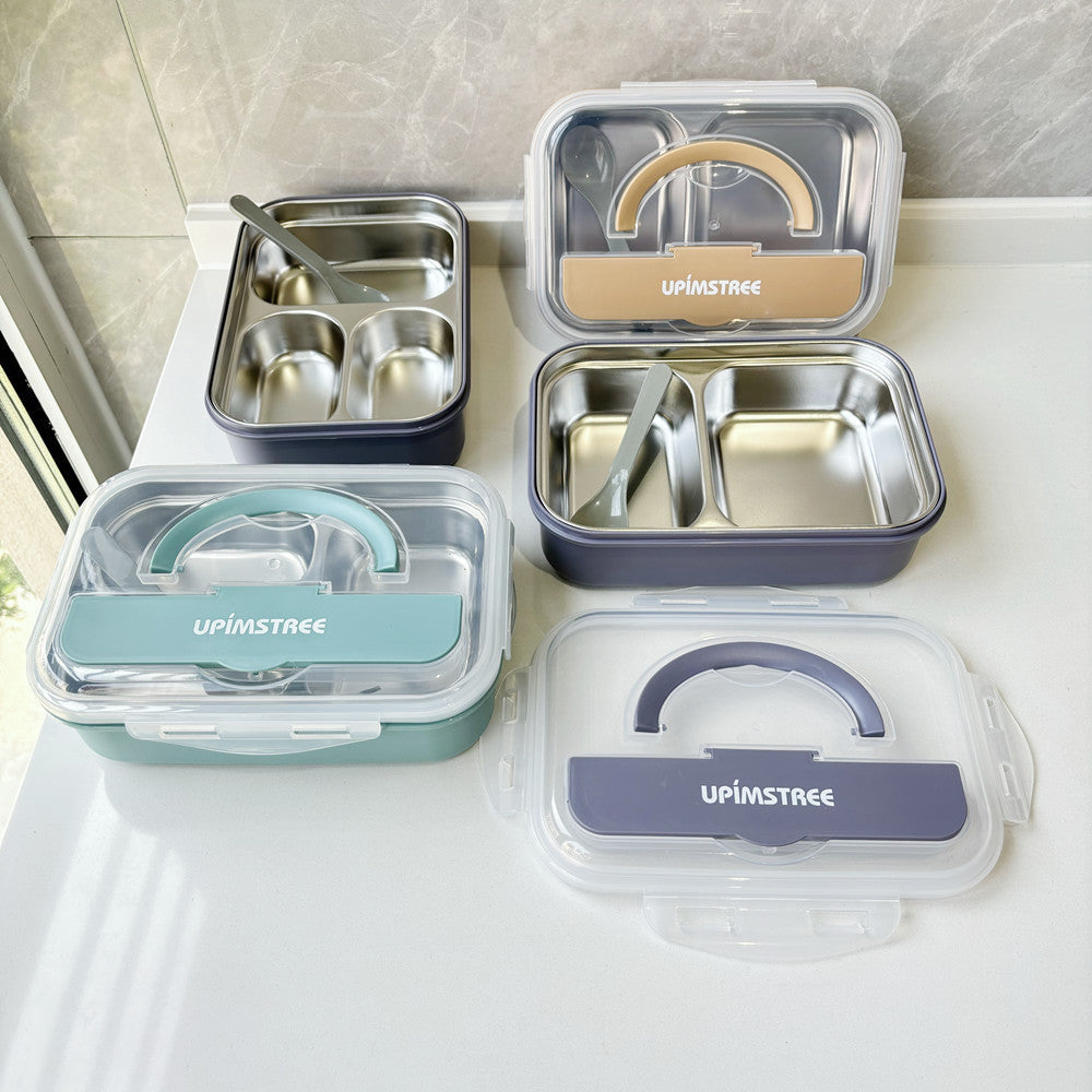 Multi-Section Stainless Steel Lunch Container — product view 1
