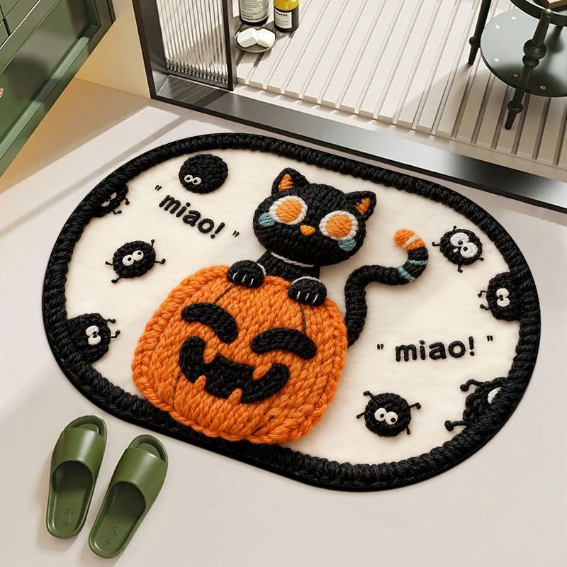 Playful Cat-Themed Bath Mat — product view 2