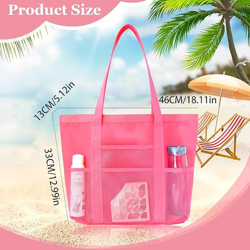 Multifunctional shopping bag with practical outer pockets LoungeYard — product view 4