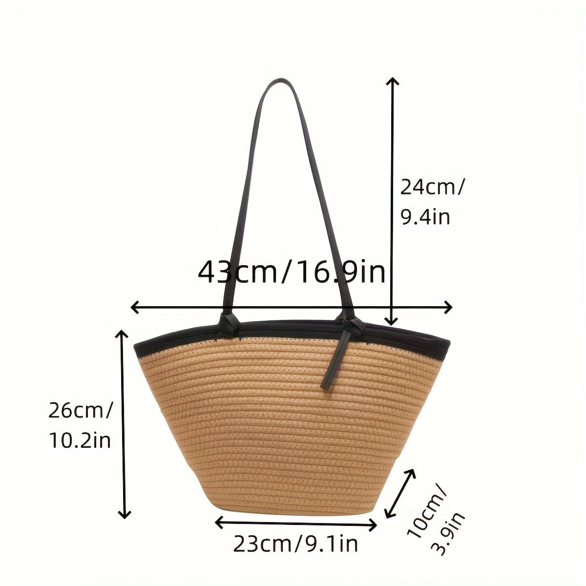 Spacious beach bag with reinforced bottom and easy-care material LoungeYard — product view 6