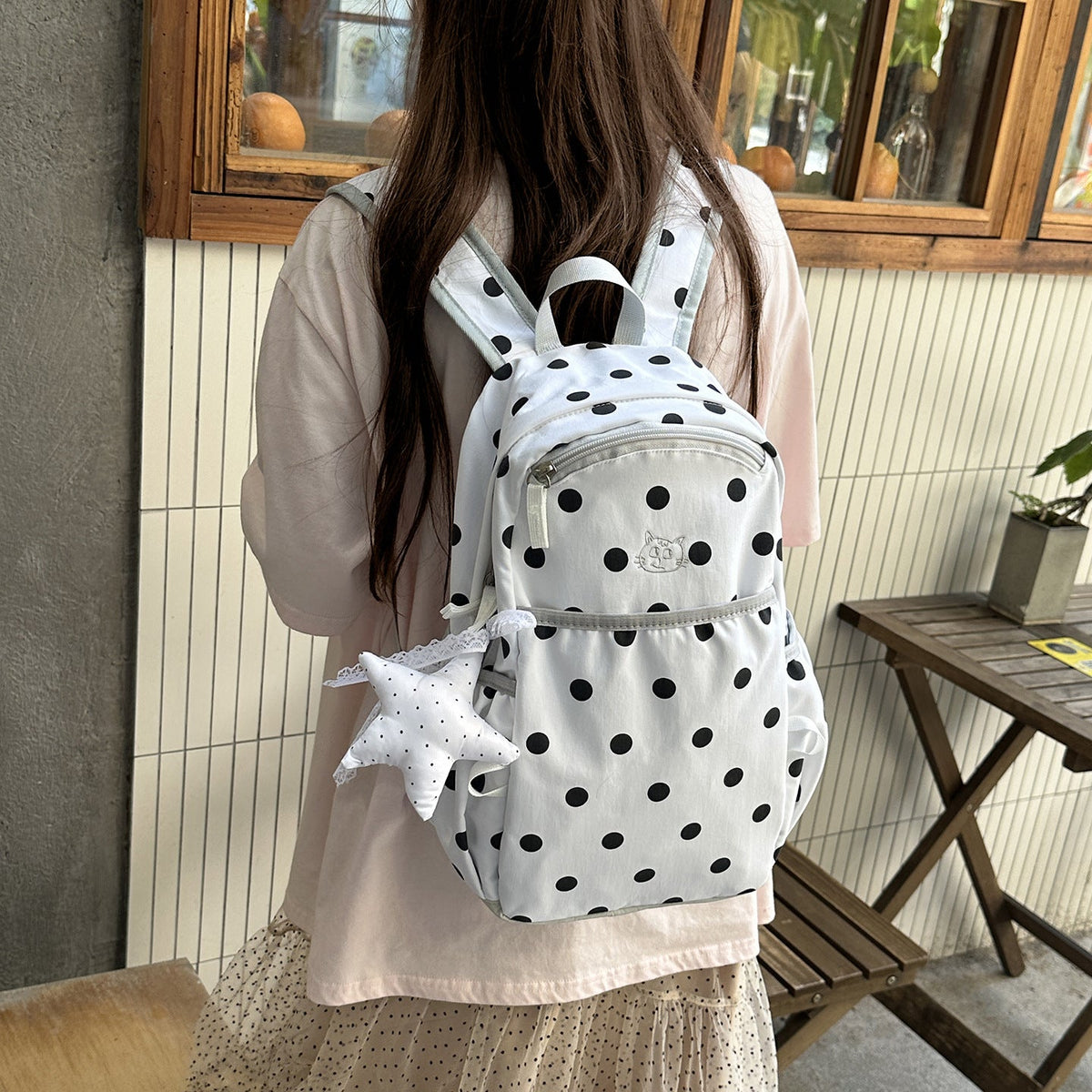 Playful Dotted Backpack LoungeYard — product view 1