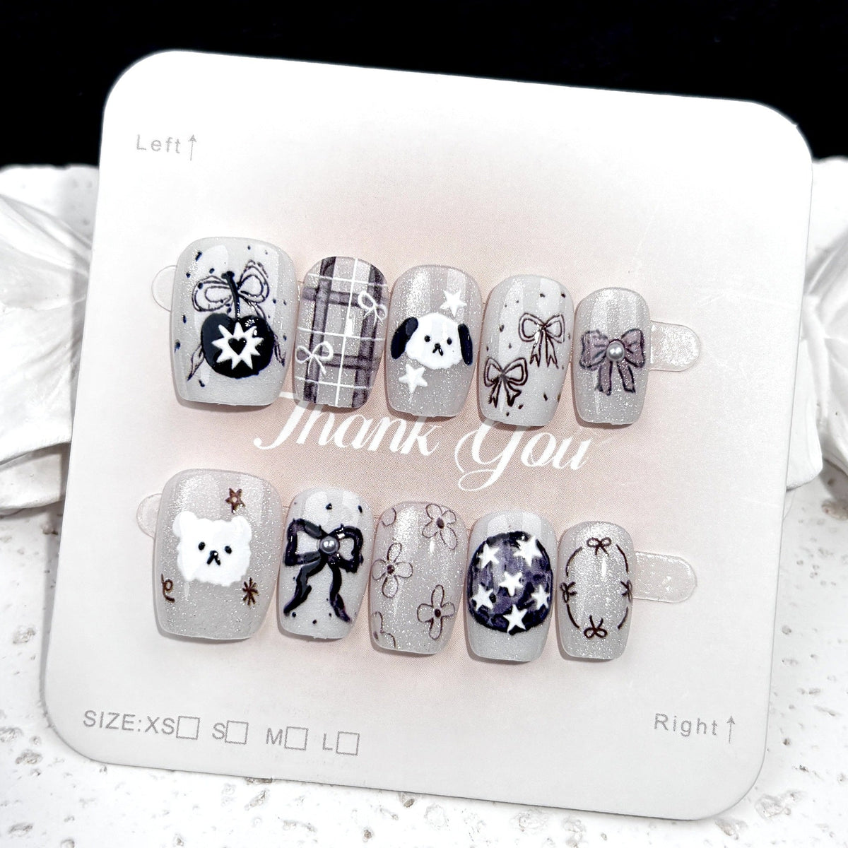 Cute Character-Designed Press-On Nail Art Set — product view 6