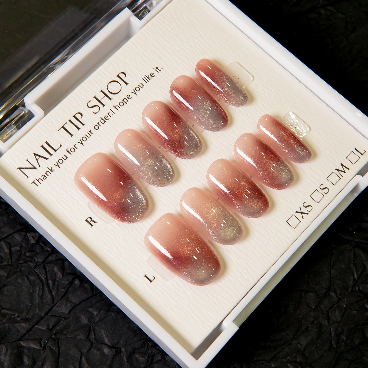 Ombre Glitter Press-On Nails — product view 4