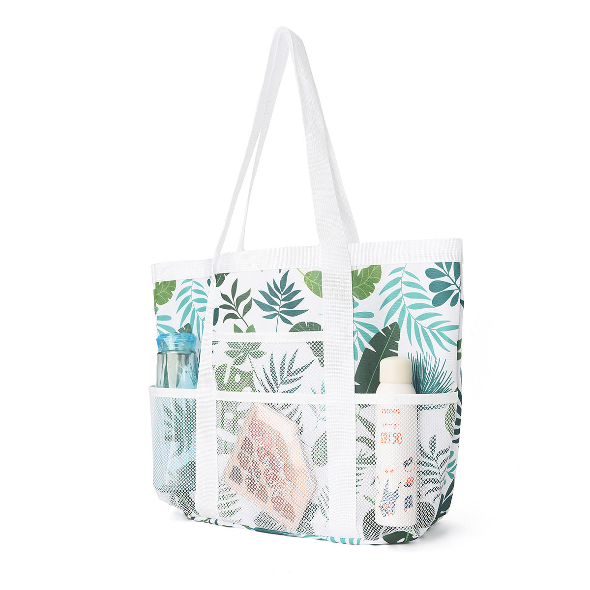 Spacious beach bag with breathable mesh design LoungeYard — product view 3