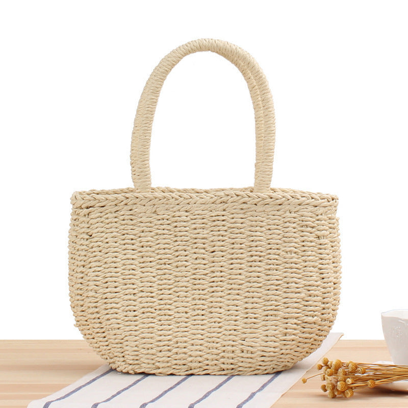 Braided Beach Bag In Modern Design LoungeYard — product view 6