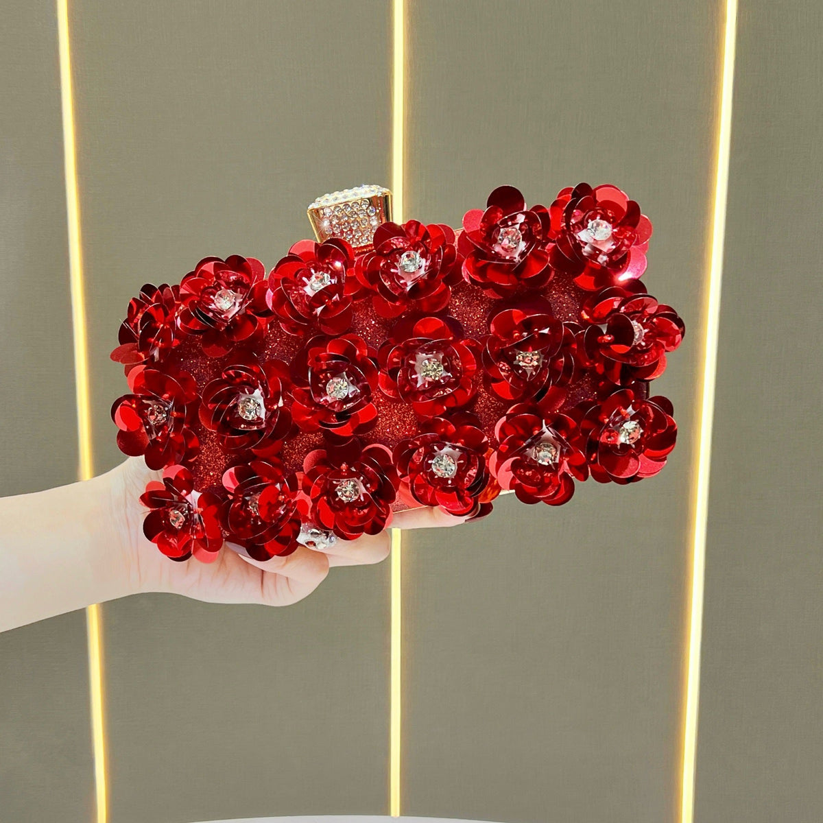 Floral Embellished Evening Clutch  1791727849 — product view 5