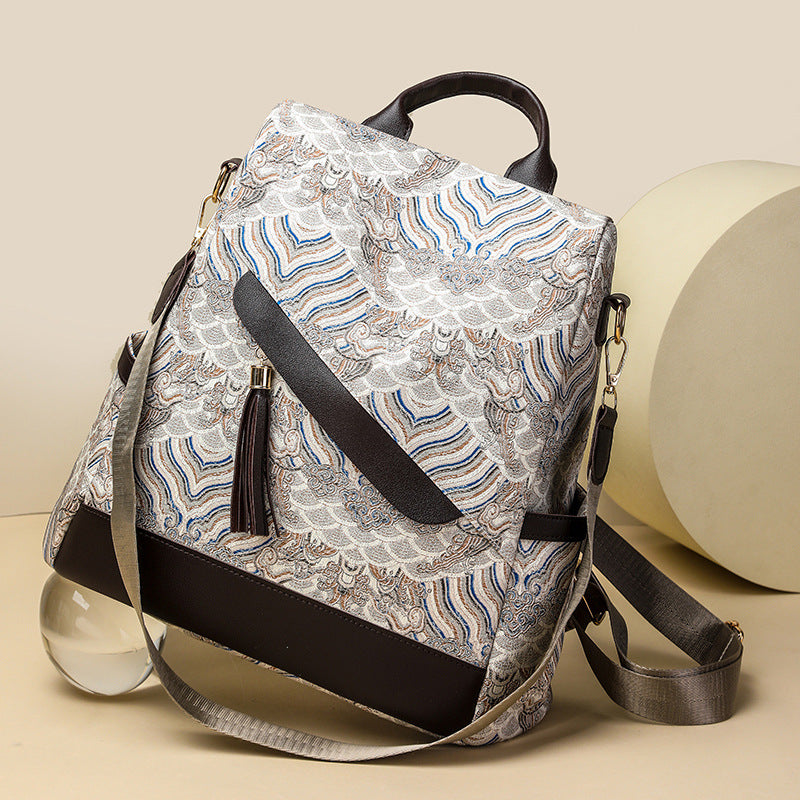 Elegant Quilted Backpack LoungeYard — product view 2
