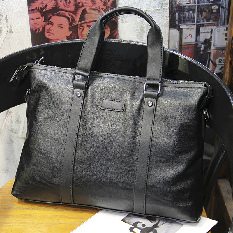 Elegant Tote Bag Made of High-Quality Leather LoungeYard — product view 5