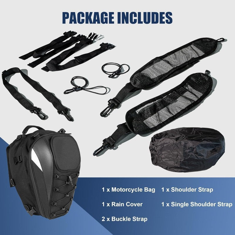 Motorcycle helmet backpack LoungeYard — product view 3
