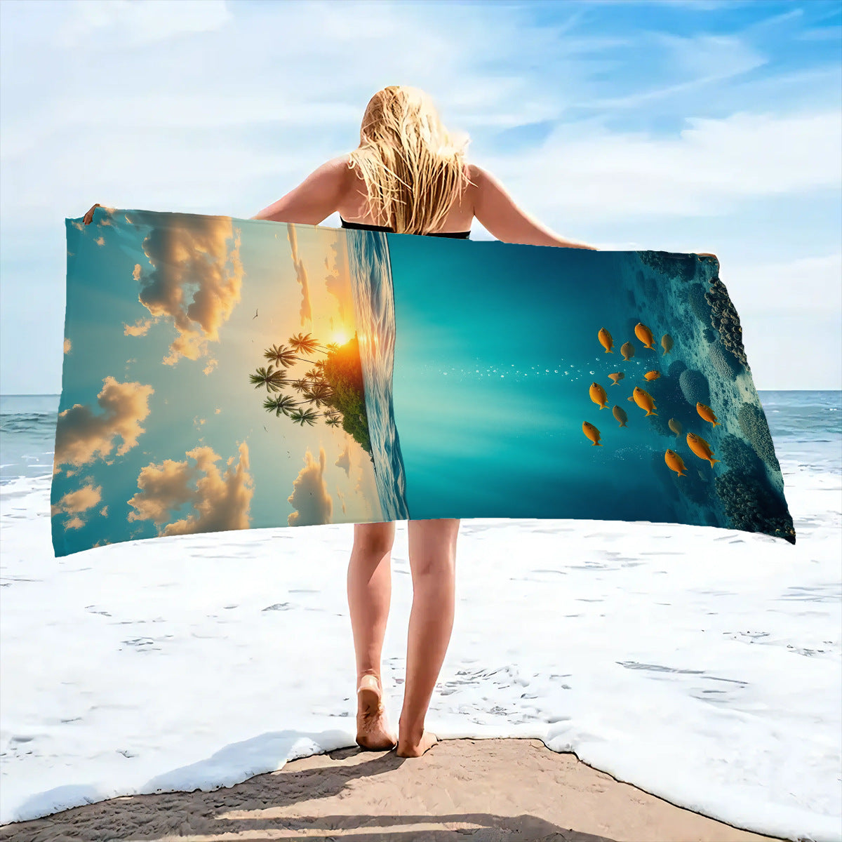 Luxurious Oversized Beach Towel Bowlift — product view 5