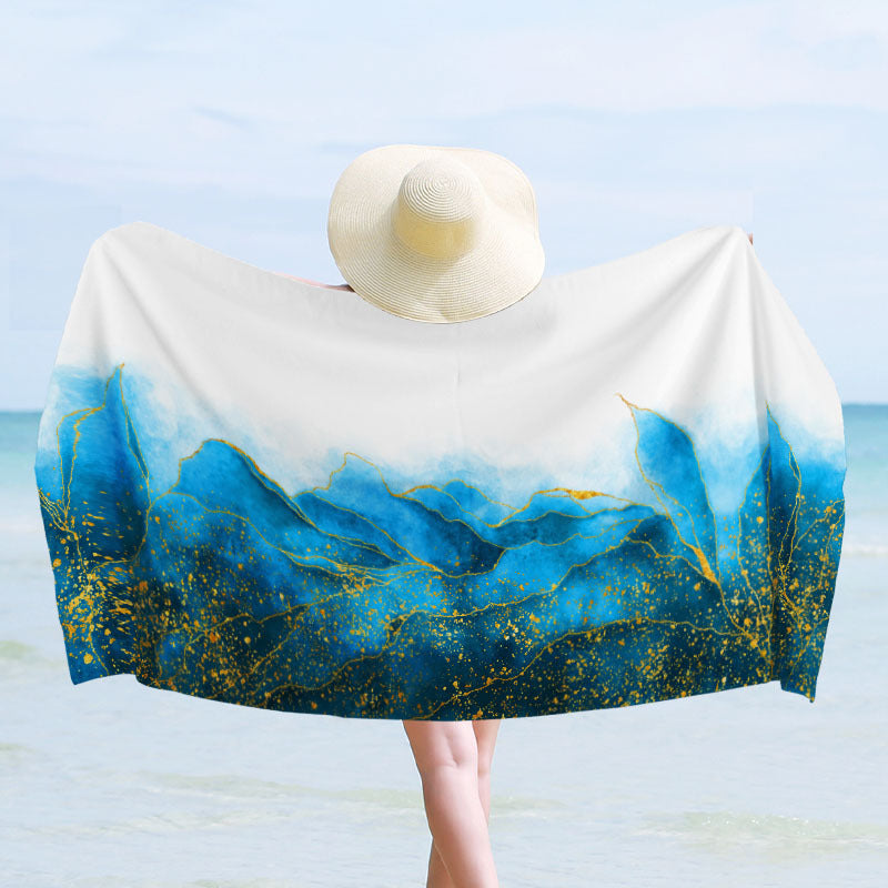 Beach towel with maritime design LoungeYard — product view 7