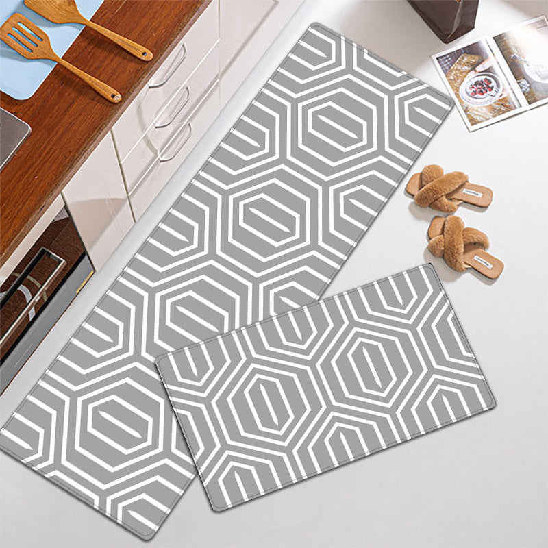 Artistic Geometric Pattern Area Mat Set Bowlift — product view 2